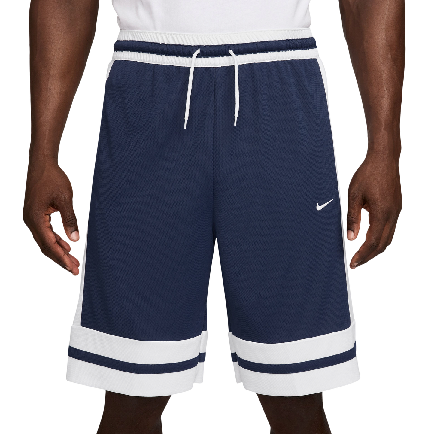 Nike Dri-FIT GM Classic 10" Shorts - Men's - White/Navy