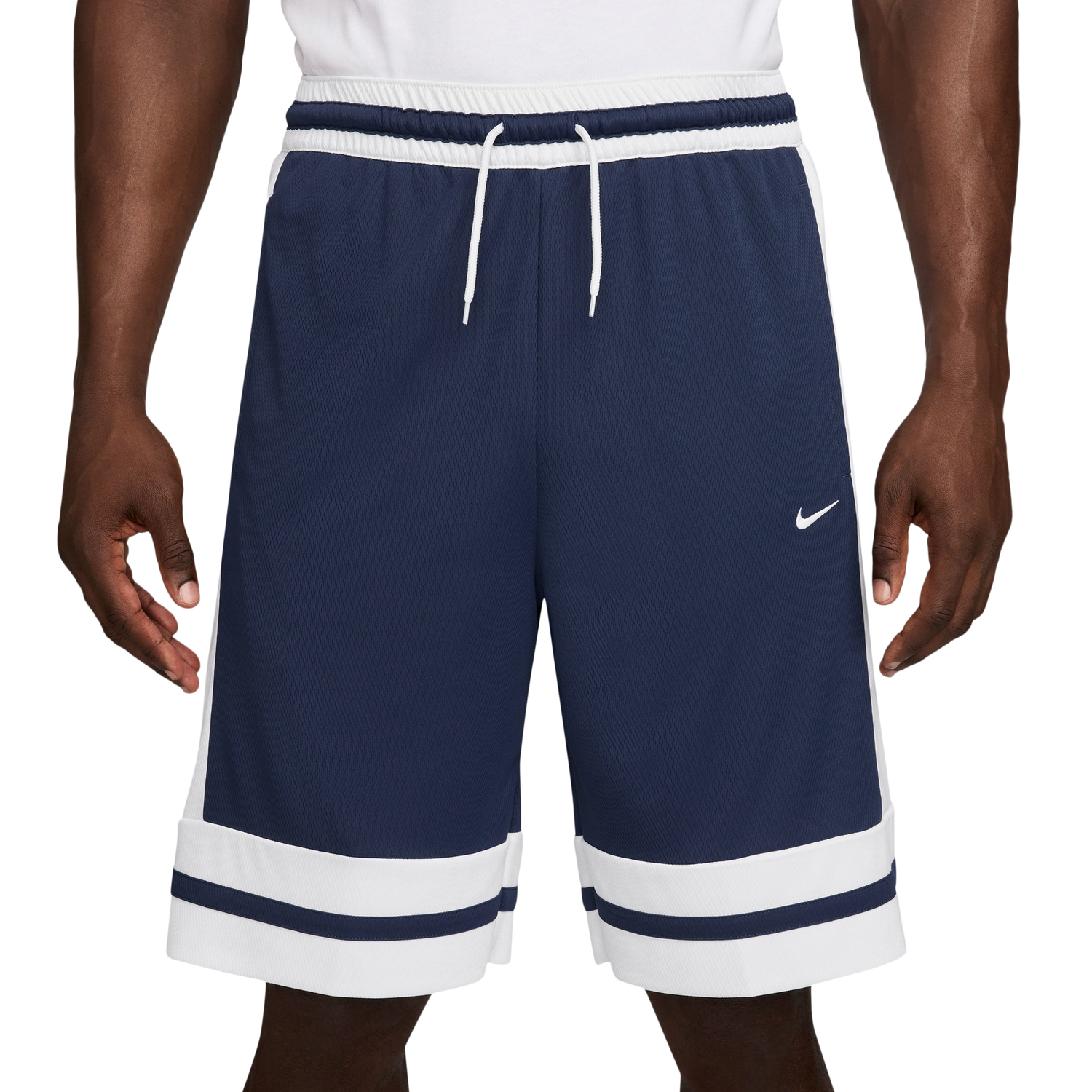 Nike Dri-FIT GM Classic 10" Shorts - Men's - White/Navy