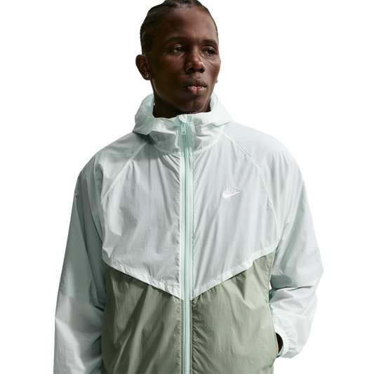 Nike Windrunner Lightweight Unlined FZ UV Jacket - Men's - Barely Green/White/Jade Horizon