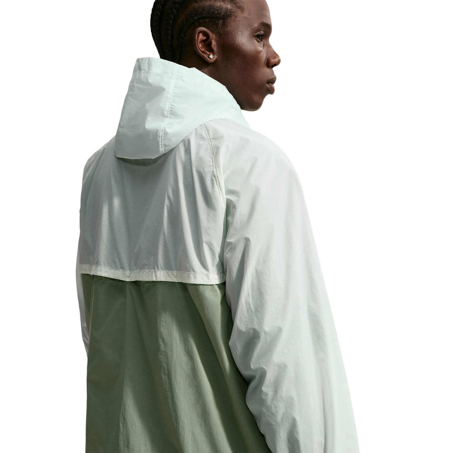 Nike Windrunner Lightweight Unlined FZ UV Jacket - Men's - Barely Green/White/Jade Horizon