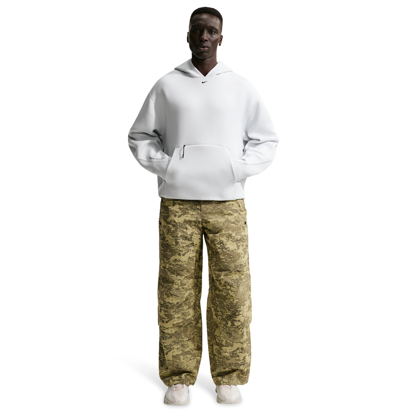 Nike Tech Ergo Pullover Hoodie - Men's - Off White/Black