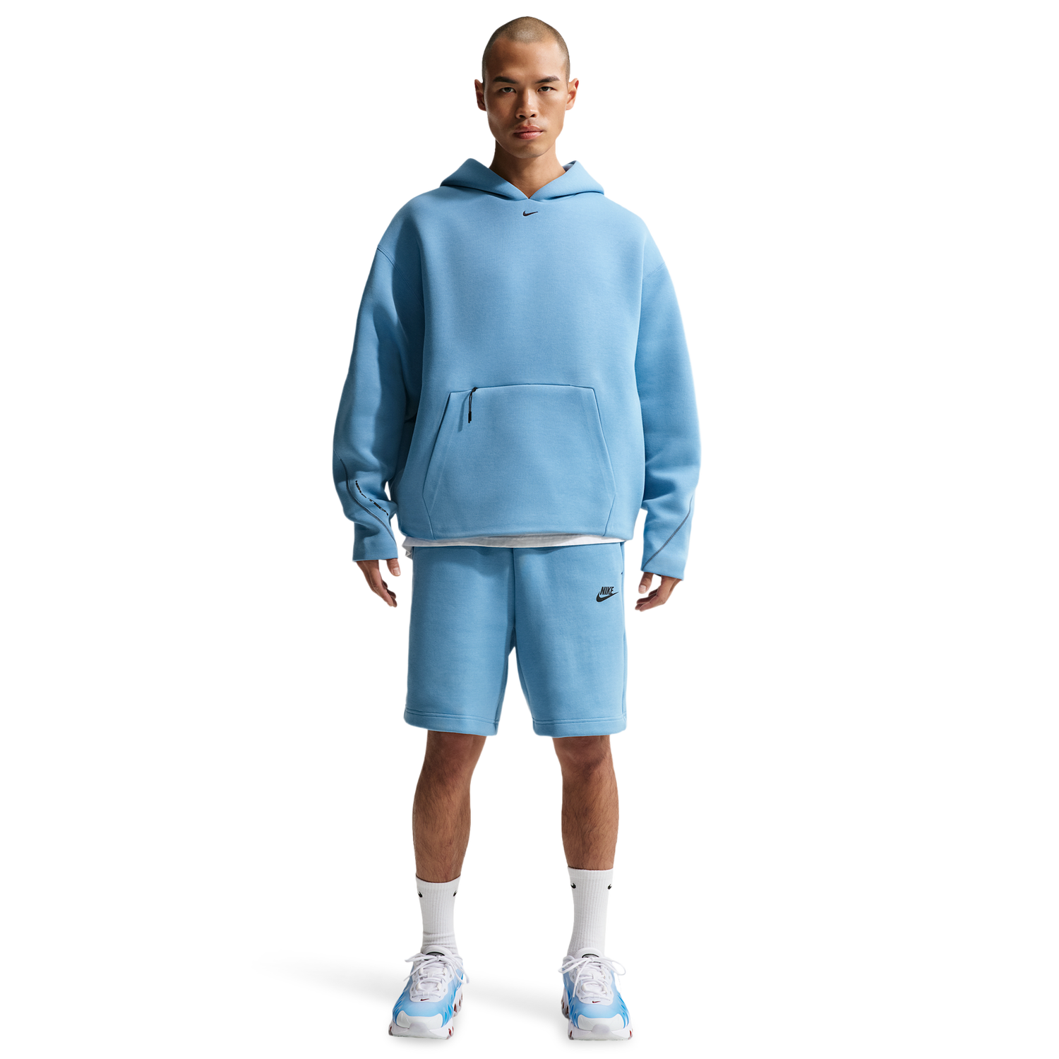 Nike Tech Ergo Pullover Hoodie - Men's - Work Blue/Black