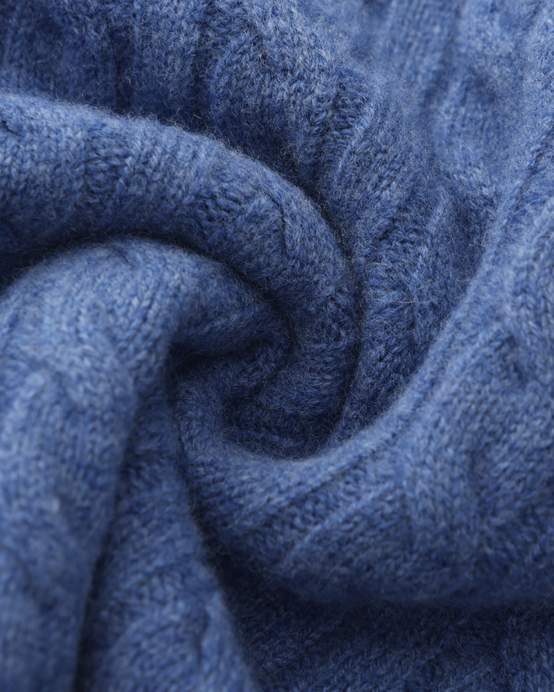 100% Cashmere Woven Half Zip - foto 16