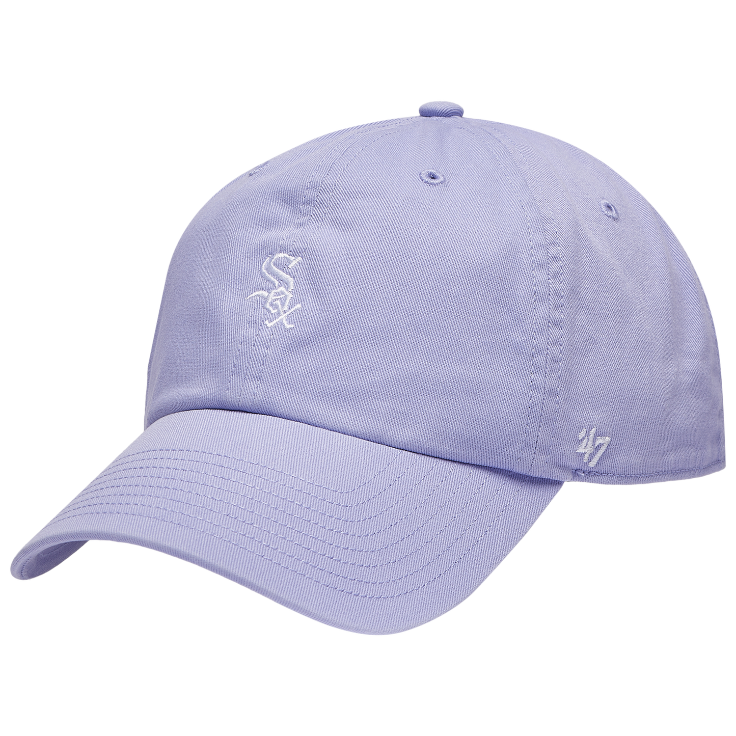 47 Brand White Sox Base Runner Ballpark 47 Clean Up Cap - Men's - Purple/Multi