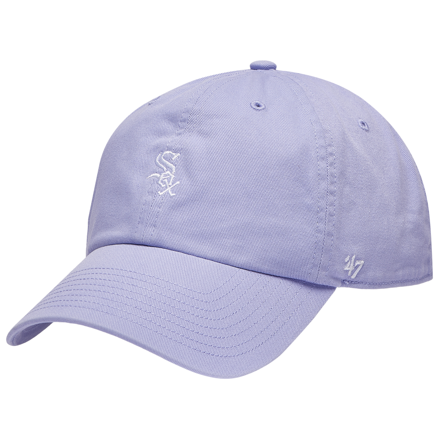 47 Brand White Sox Base Runner Ballpark 47 Clean Up Cap - Men's - Purple/Multi