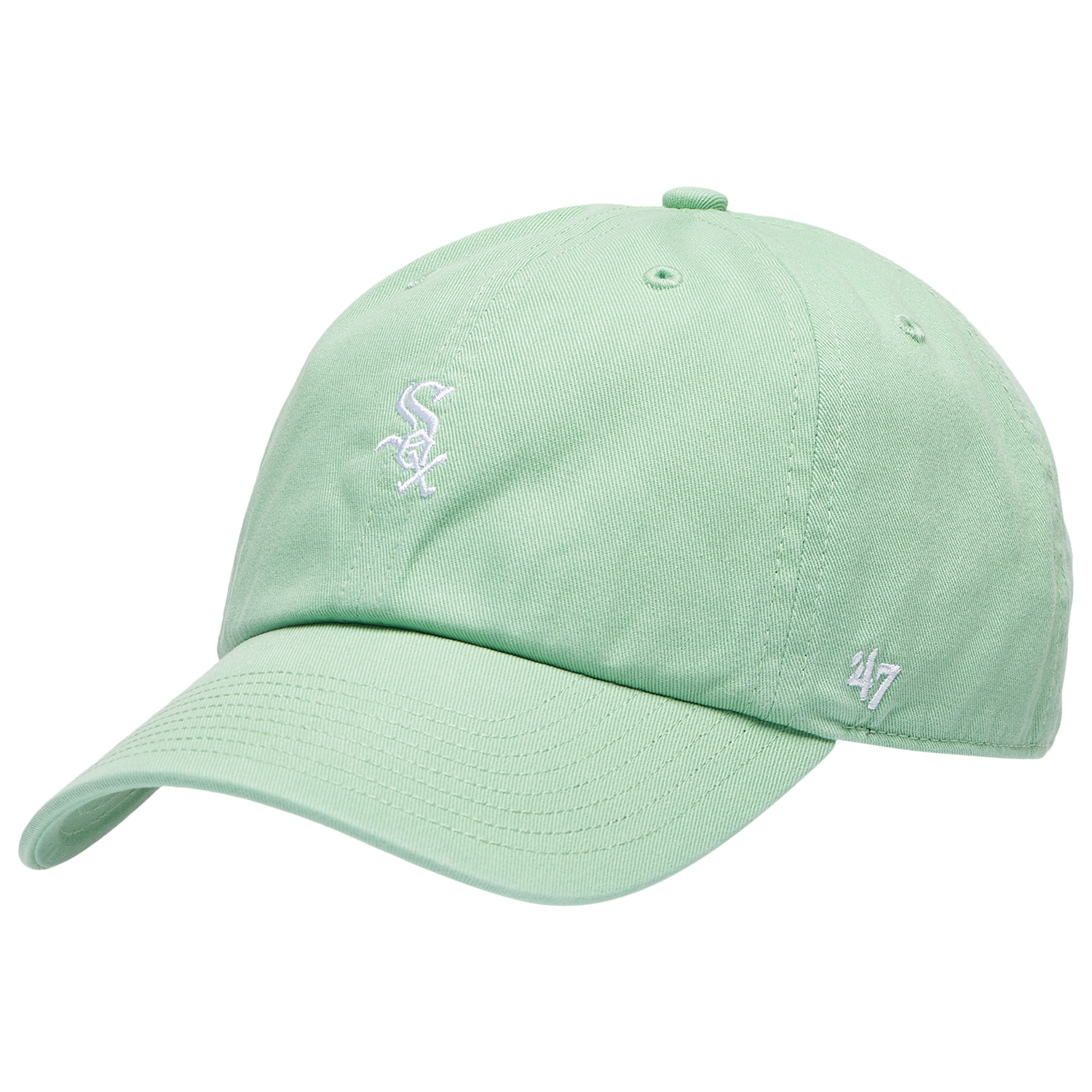 47 Brand White Sox Base Runner Ballpark 47 Clean Up Cap - Men's - Green/Multi