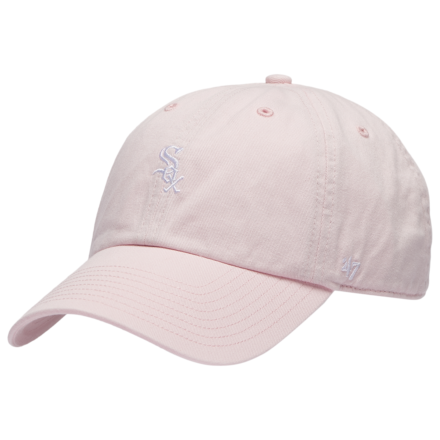 47 Brand White Sox Base Runner Ballpark 47 Clean Up Cap - Men's - Pink/Multi