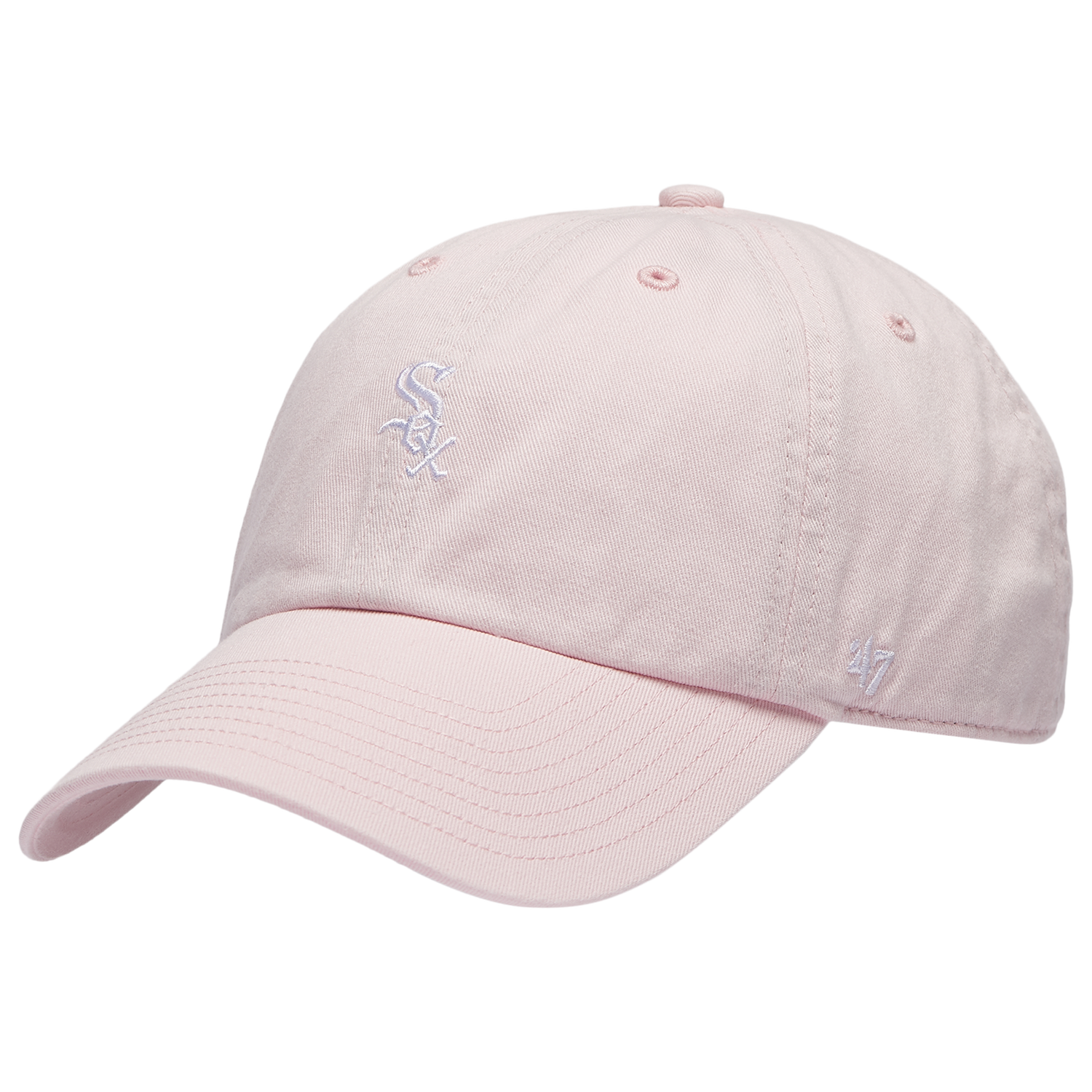 47 Brand White Sox Base Runner Ballpark 47 Clean Up Cap - Men's - Pink/Multi