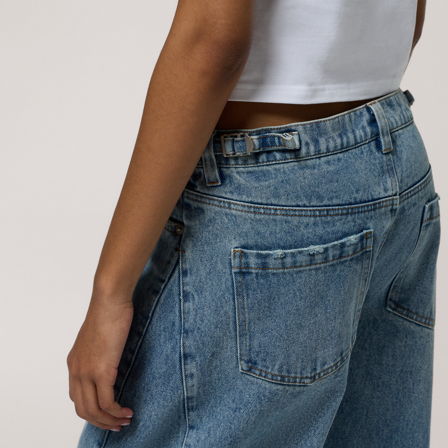 Cozi Denim Barrel Pants - Women's - Light Denim