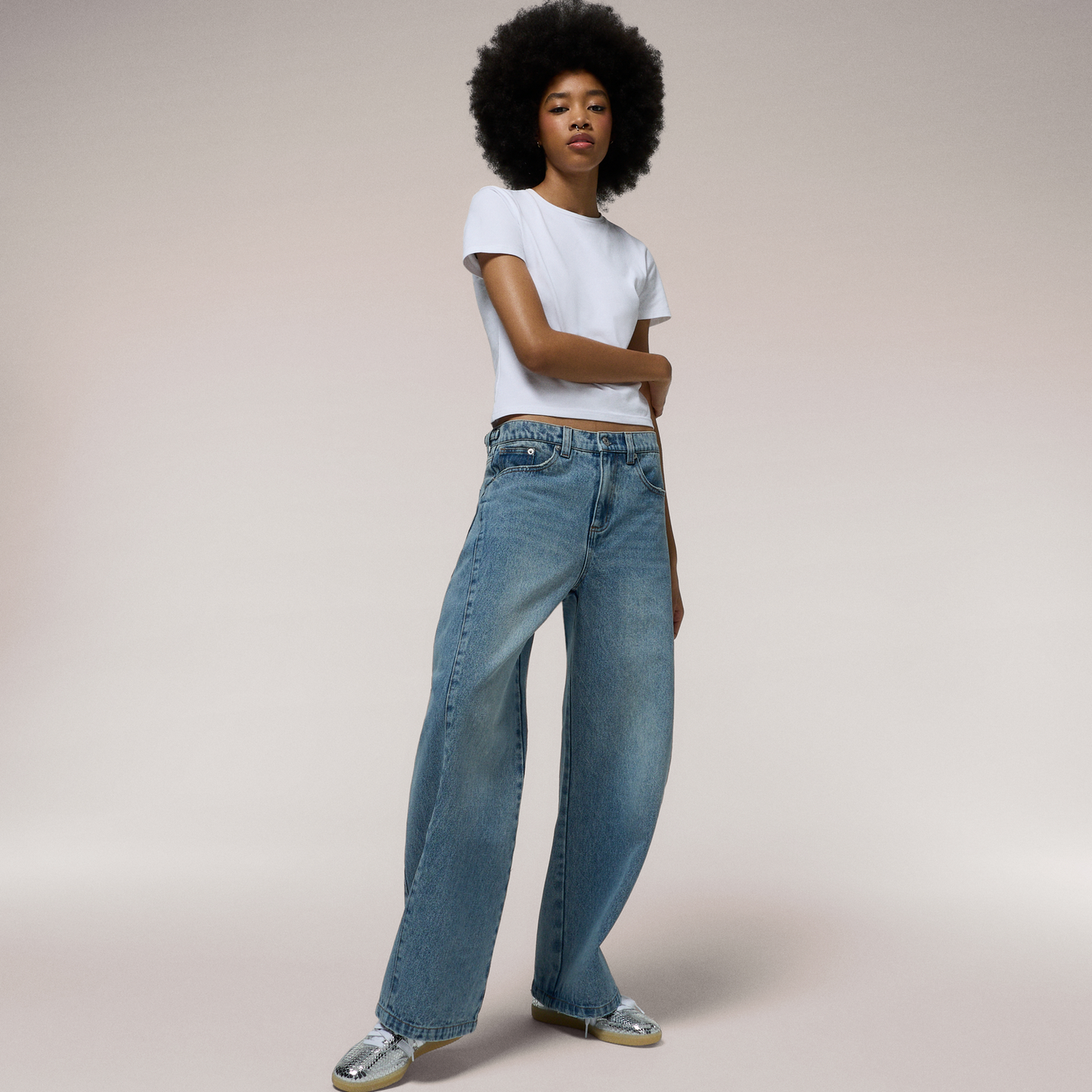 Cozi Denim Barrel Pants - Women's - Light Denim