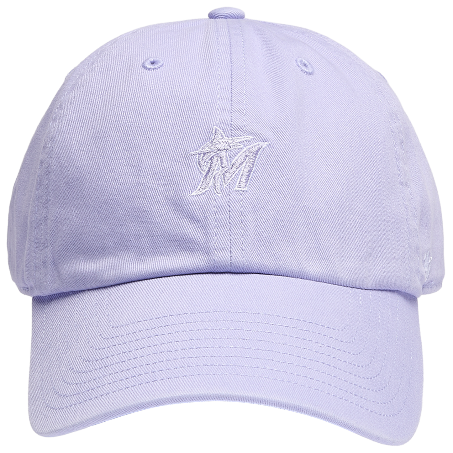 47 Brand Marlins Base Runner Ballpark 47 Clean Up Cap - Men's - Purple/Multi