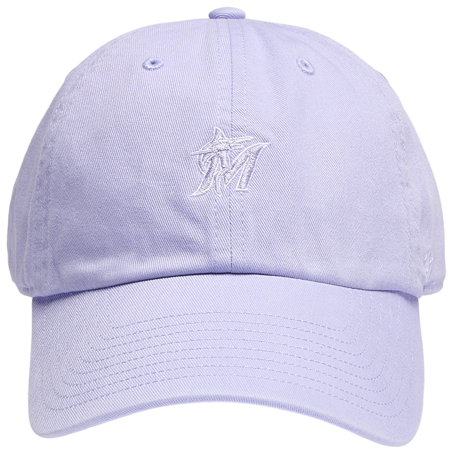 47 Brand Marlins Base Runner Ballpark 47 Clean Up Cap - Men's - Purple/Multi