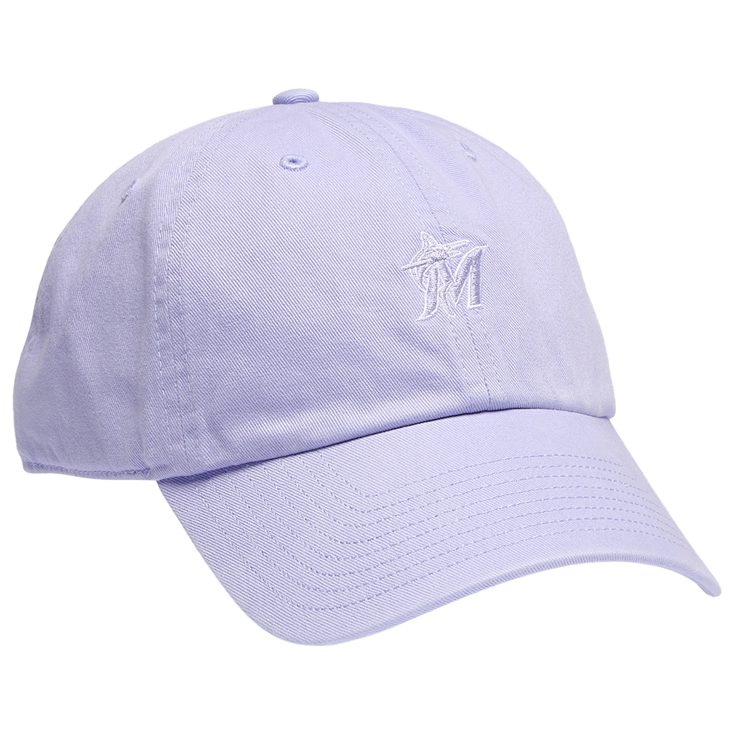 47 Brand Marlins Base Runner Ballpark 47 Clean Up Cap - Men's - Purple/Multi