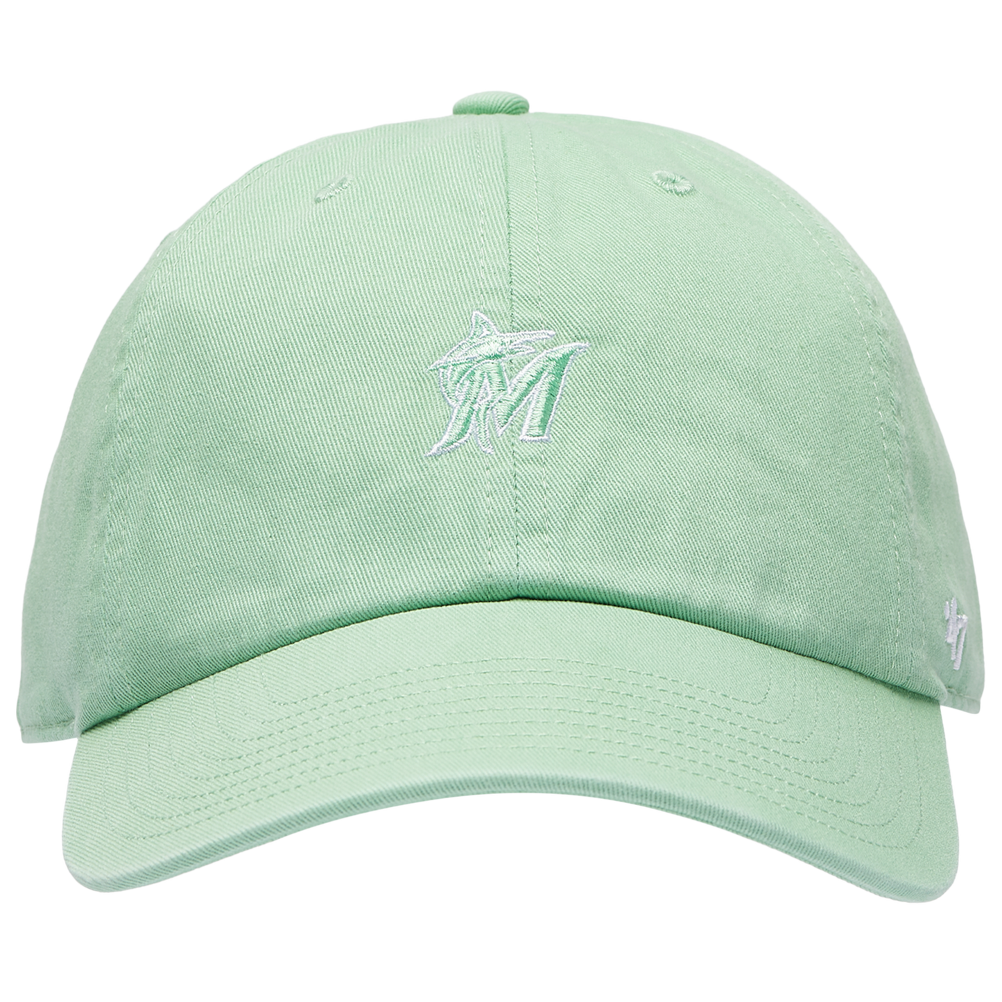 47 Brand Marlins Base Runner Ballpark 47 Clean Up Cap - Men's - Green/Multi