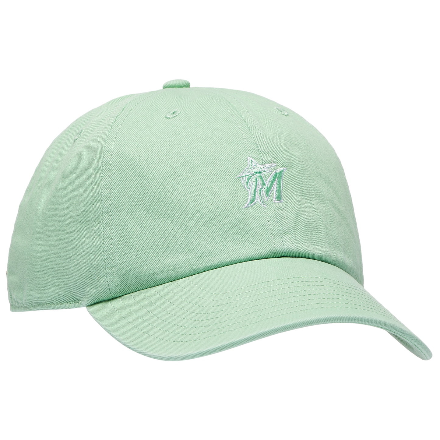 47 Brand Marlins Base Runner Ballpark 47 Clean Up Cap - Men's - Green/Multi