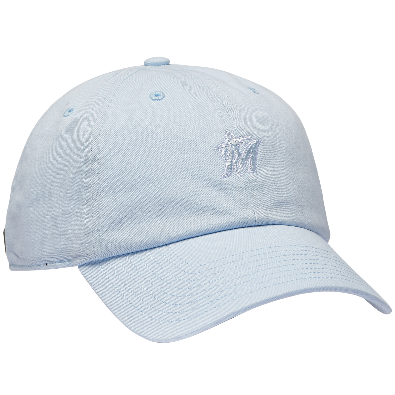 47 Brand Marlins Base Runner Ballpark 47 Clean Up Cap - Men's - Blue/Multi