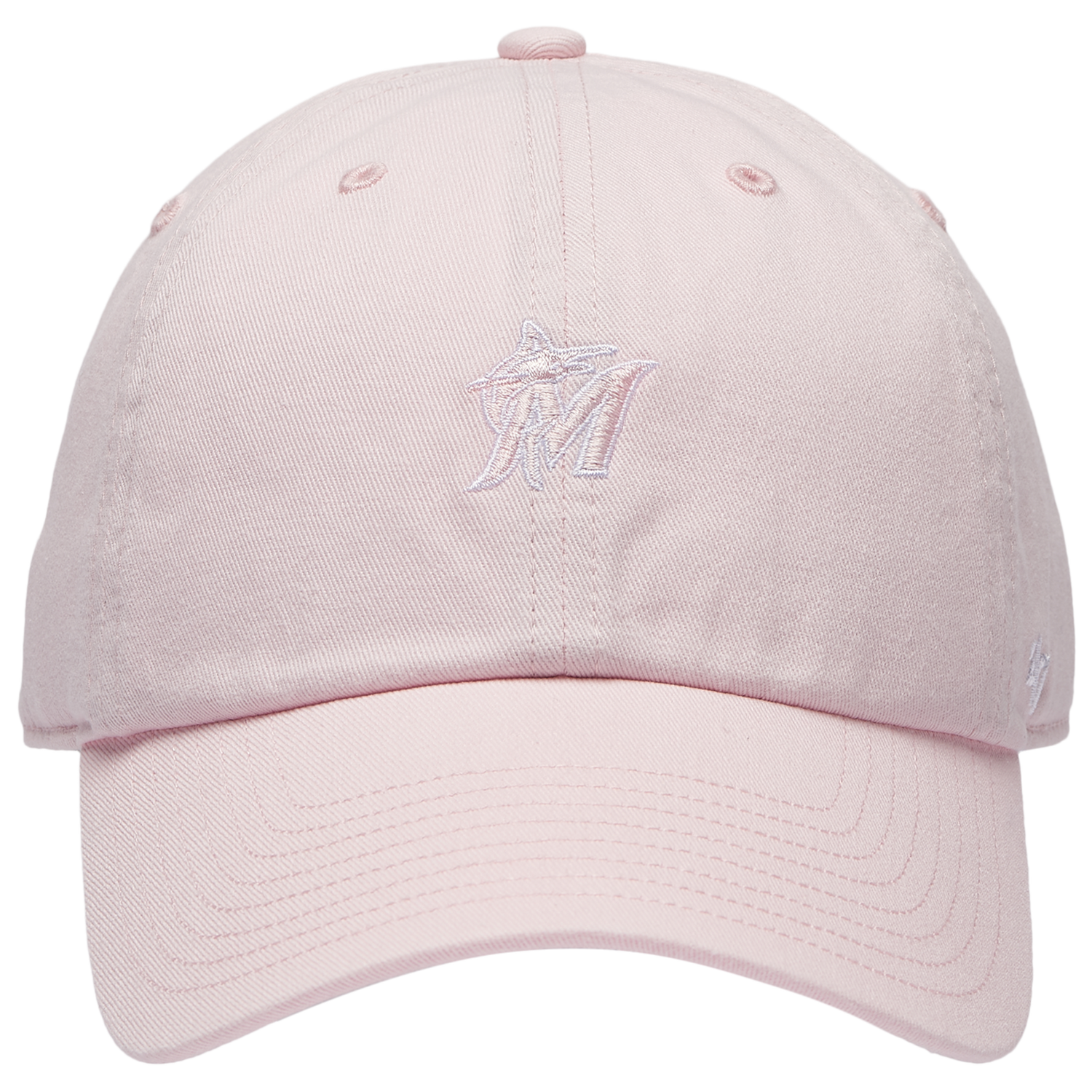 47 Brand Marlins Base Runner Ballpark 47 Clean Up Cap - Men's - Pink/Multi