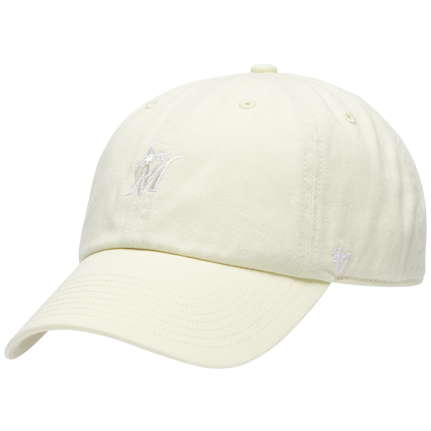 47 Brand Marlins Base Runner Ballpark 47 Clean Up Cap - Men's - Multi/Yellow