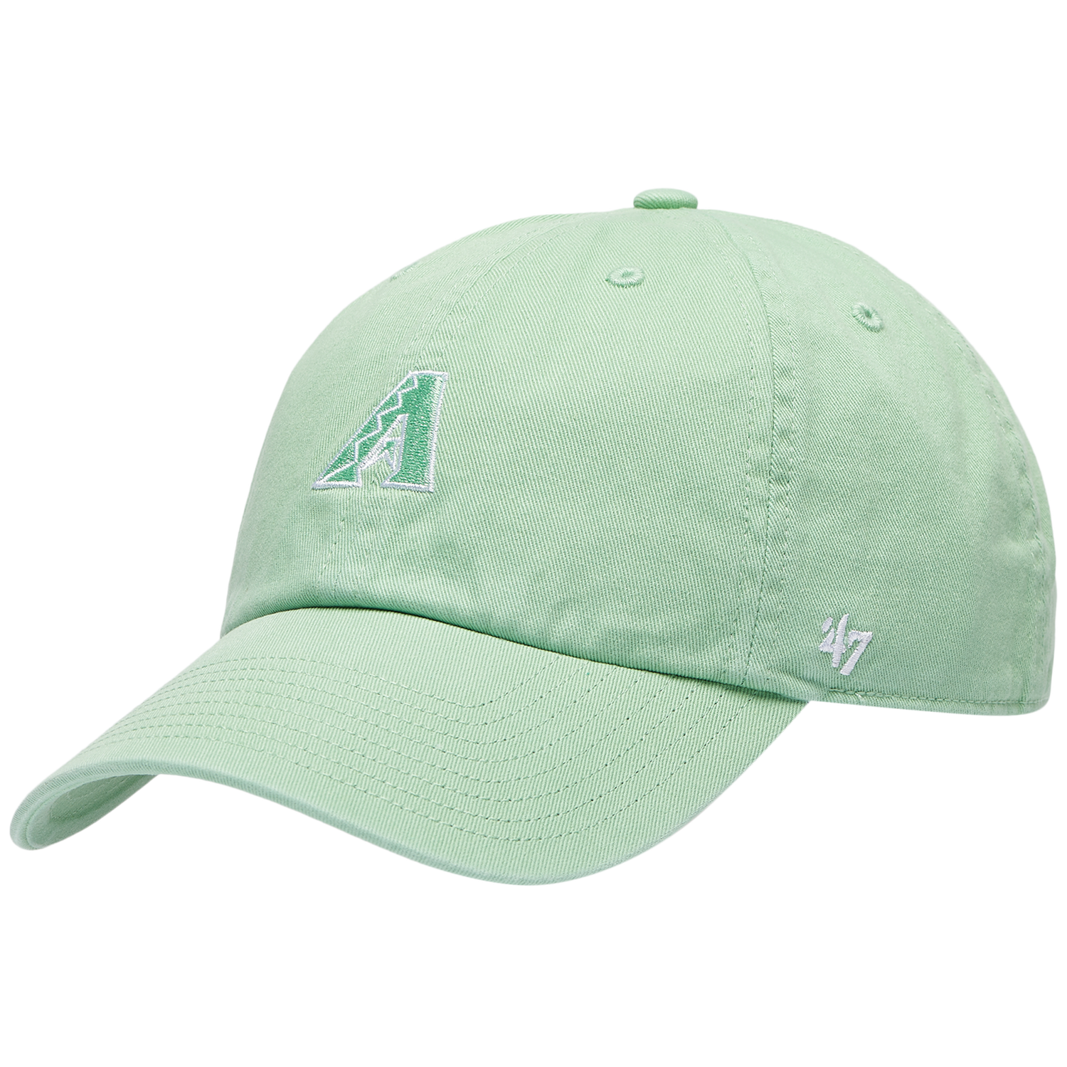 47 Brand Diamondbacks Base Runner Ballpark Clean Up Cap - Men's - Green/Multi