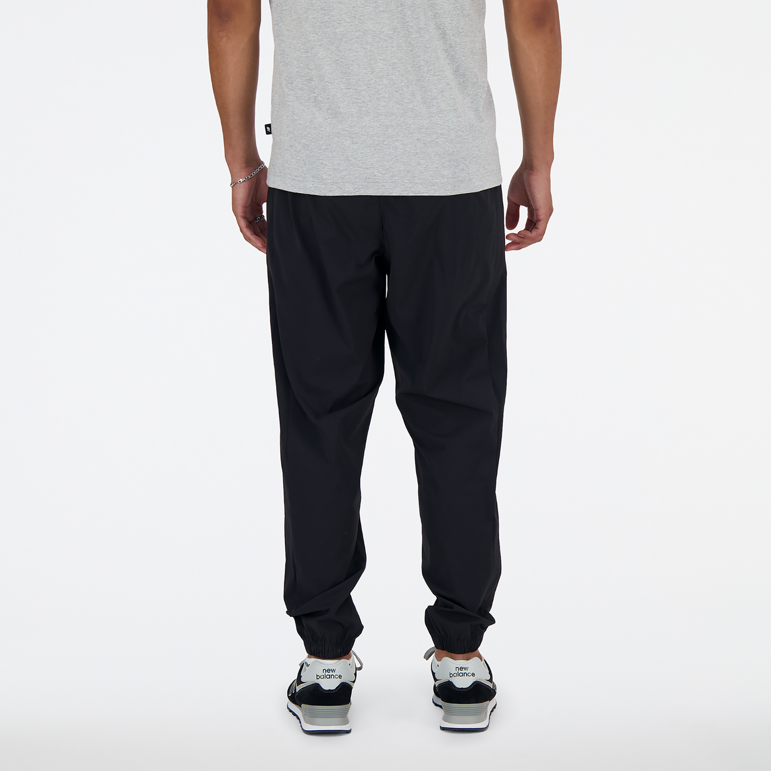 New Balance Athletics Stretch Woven Joggers - Men's - Black/White
