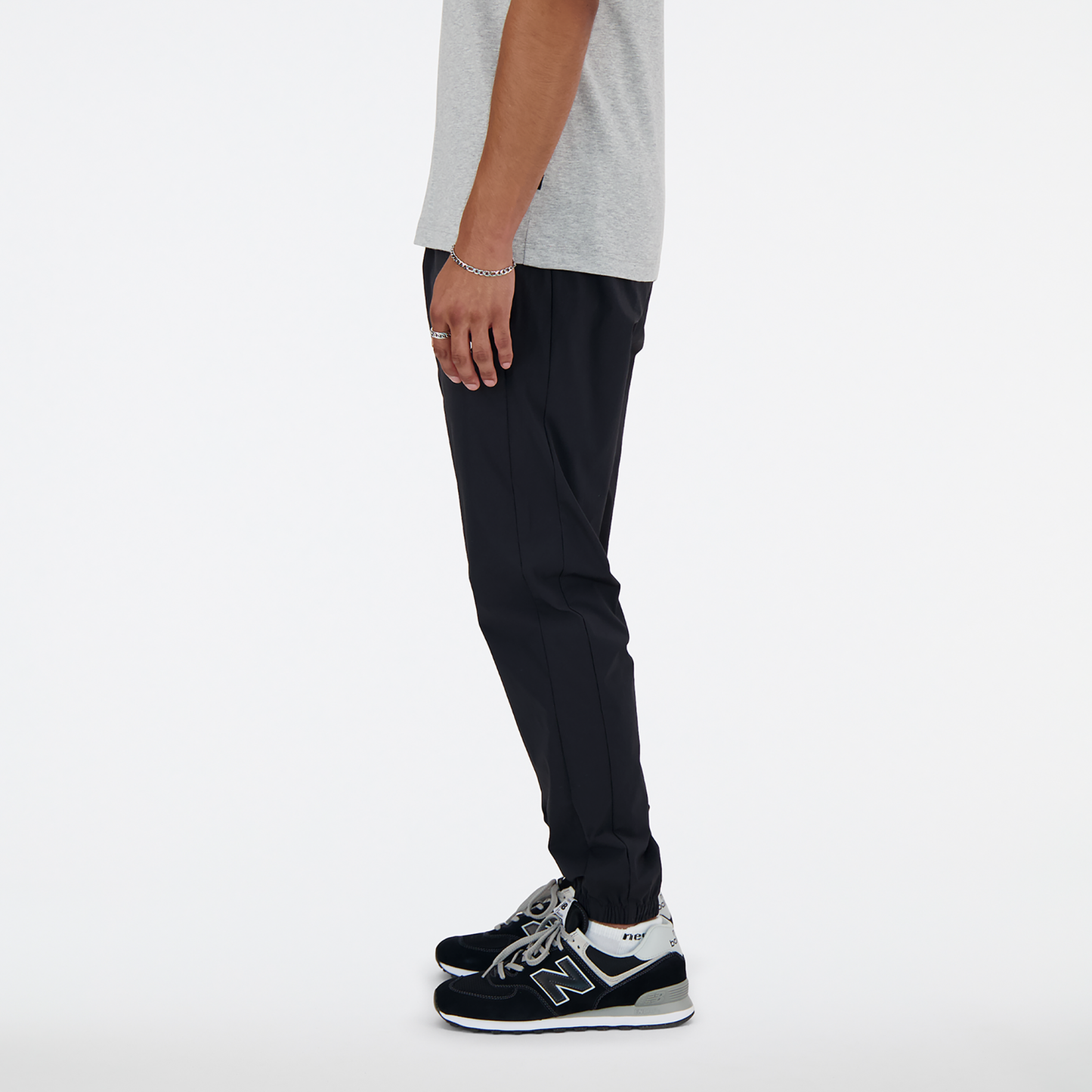 New Balance Athletics Stretch Woven Joggers - Men's - Black/White