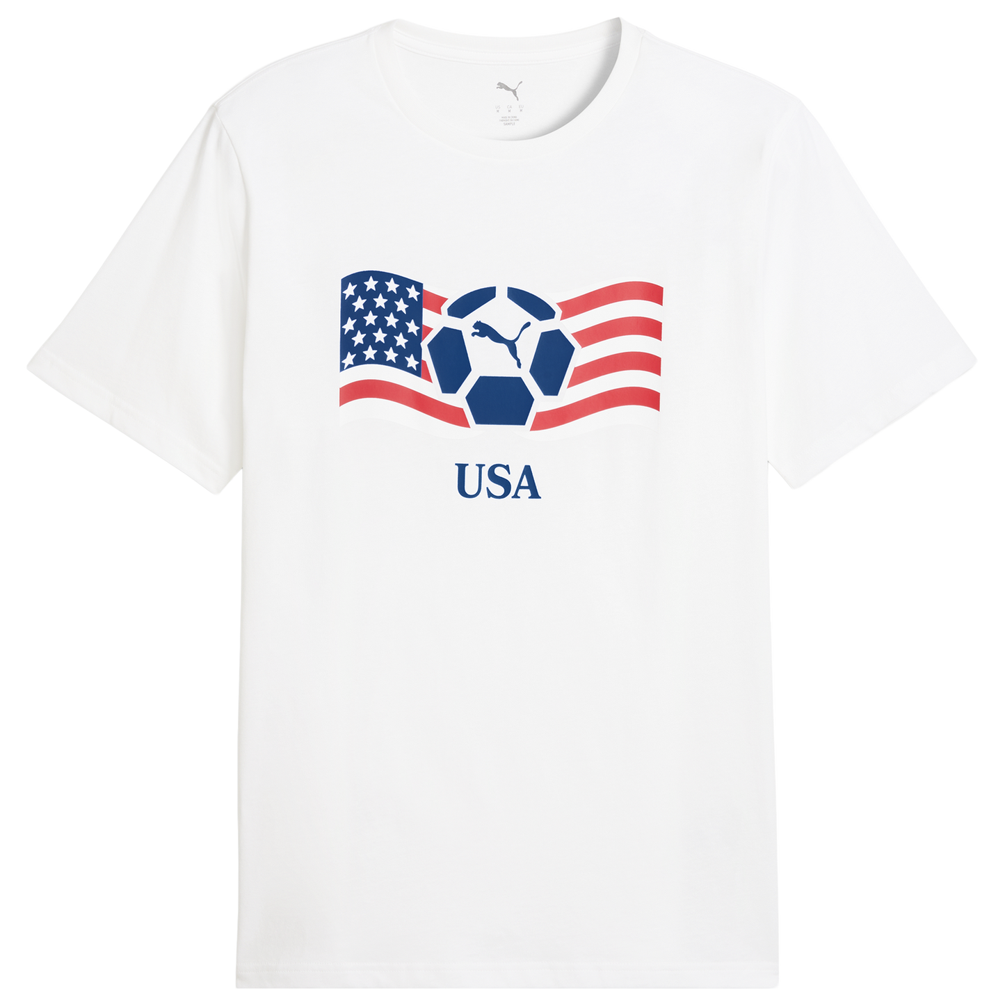 PUMA Fanpack Shortsleeve Tee - Men's - White/Navy