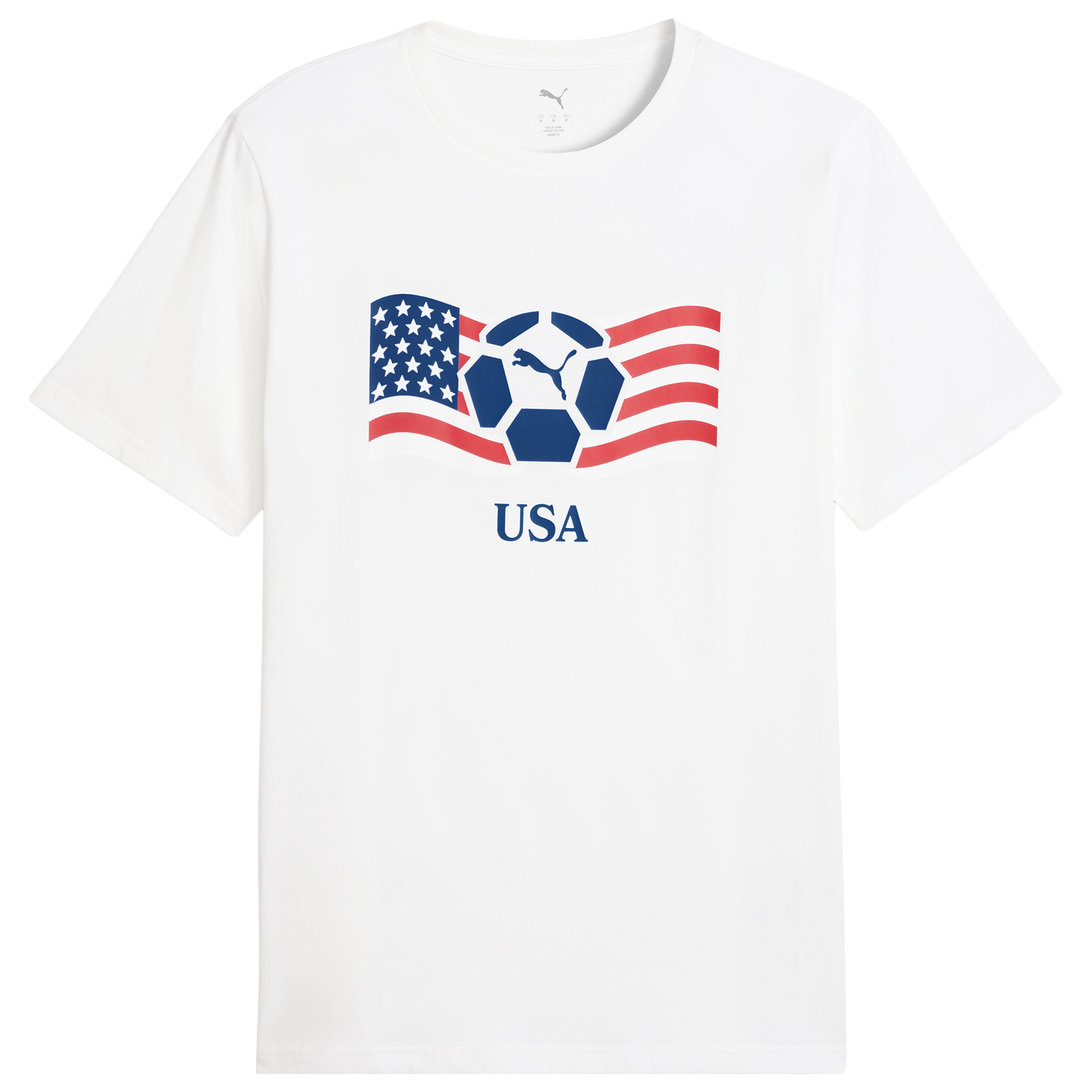 PUMA Fanpack Shortsleeve Tee - Men's - White/Navy