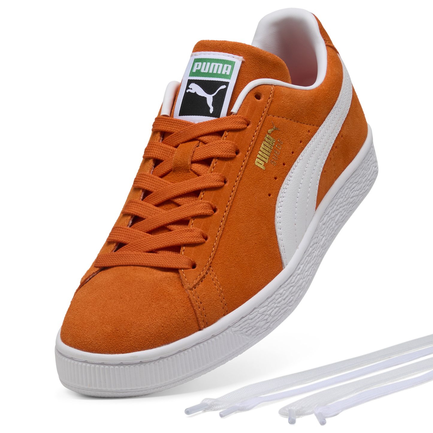 PUMA Suede Classic - Men's - White/Orange