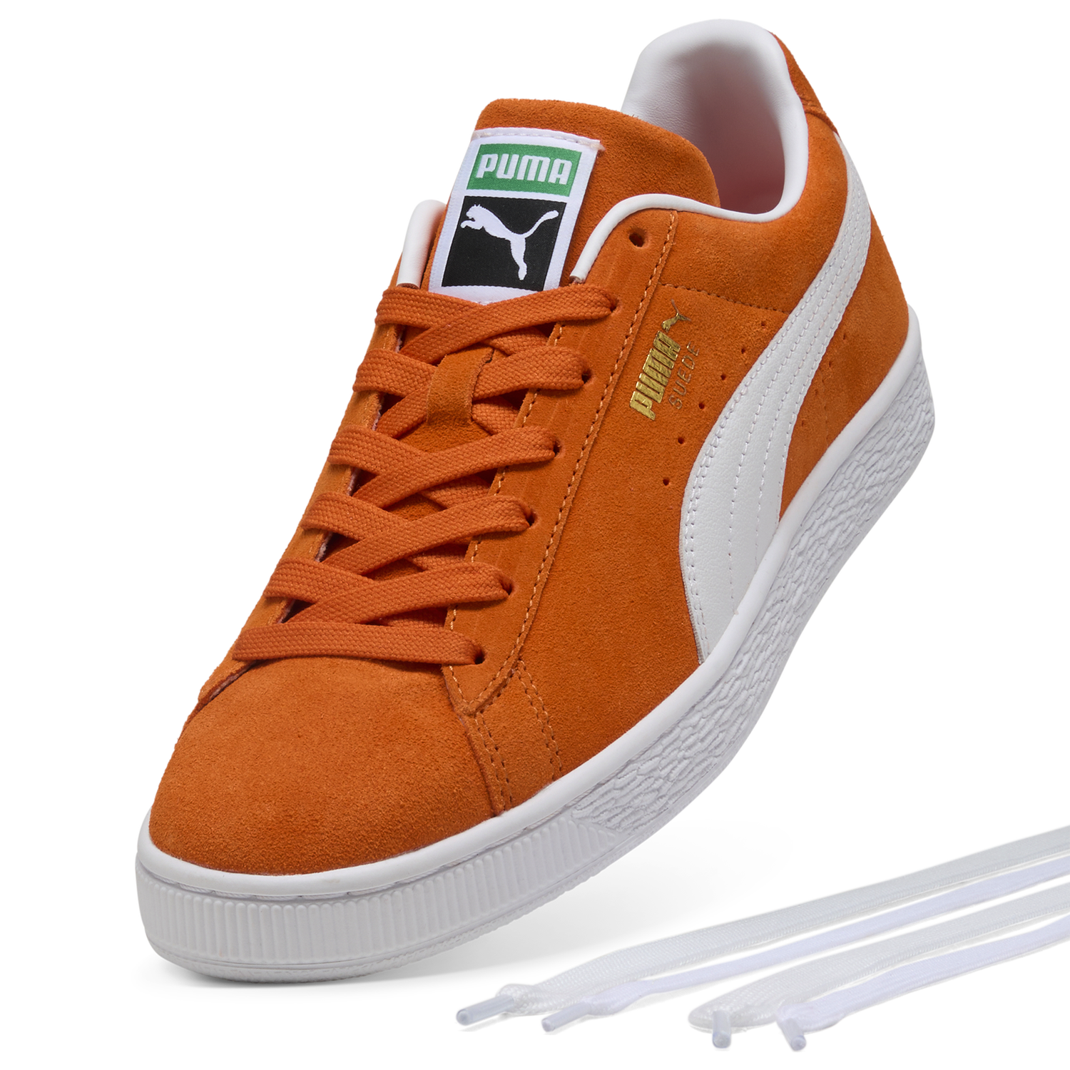 PUMA Suede Classic - Men's - White/Orange