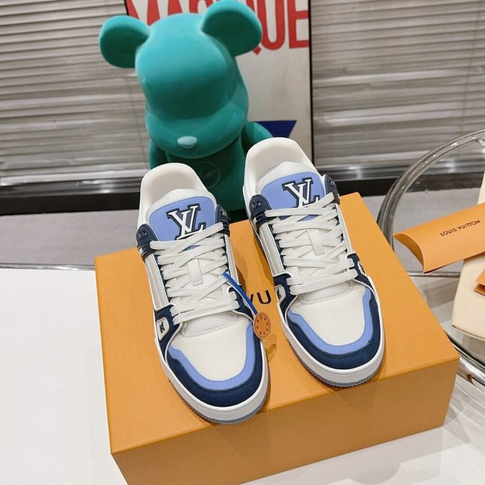 Louis Vuitton LV Trainer Blue Beige