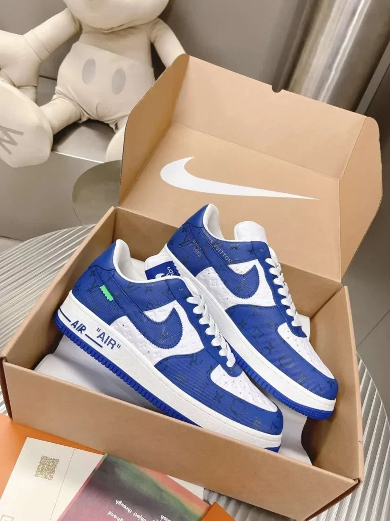 Louis Vuitton x Nike Air Force 1 Low By Virgil Abloh White/Blue