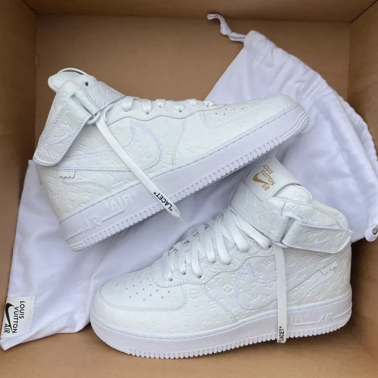 Louis Vuitton x Nike Air Force 1 Mid White