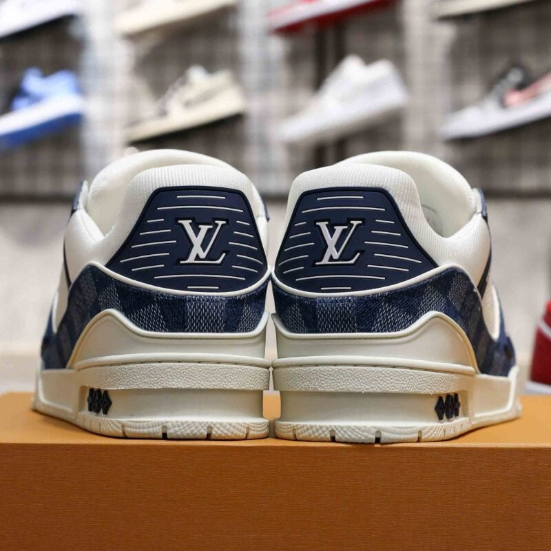 Louis Vuitton LV Trainer Sneaker Damier Denim Blue