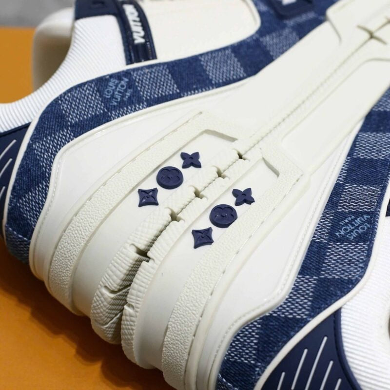 Louis Vuitton LV Trainer Sneaker Damier Denim Blue