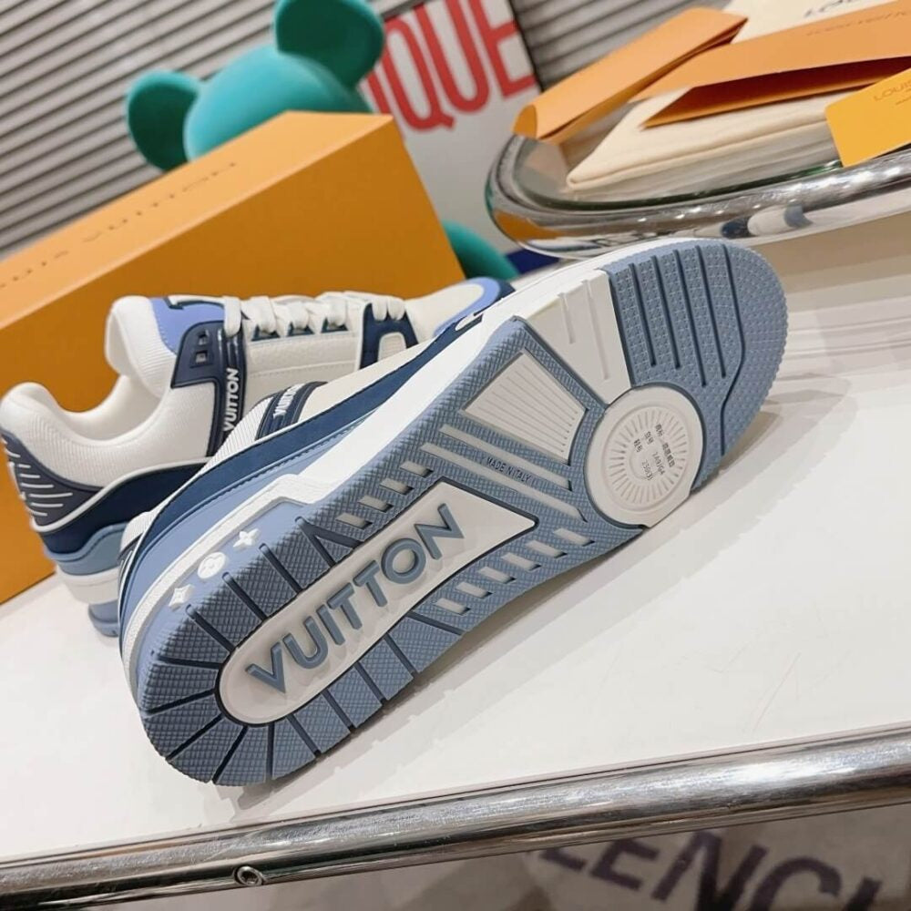 Louis Vuitton LV Trainer Blue Beige