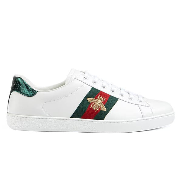 Mens Gucci Ace Sneaker With Embroidery