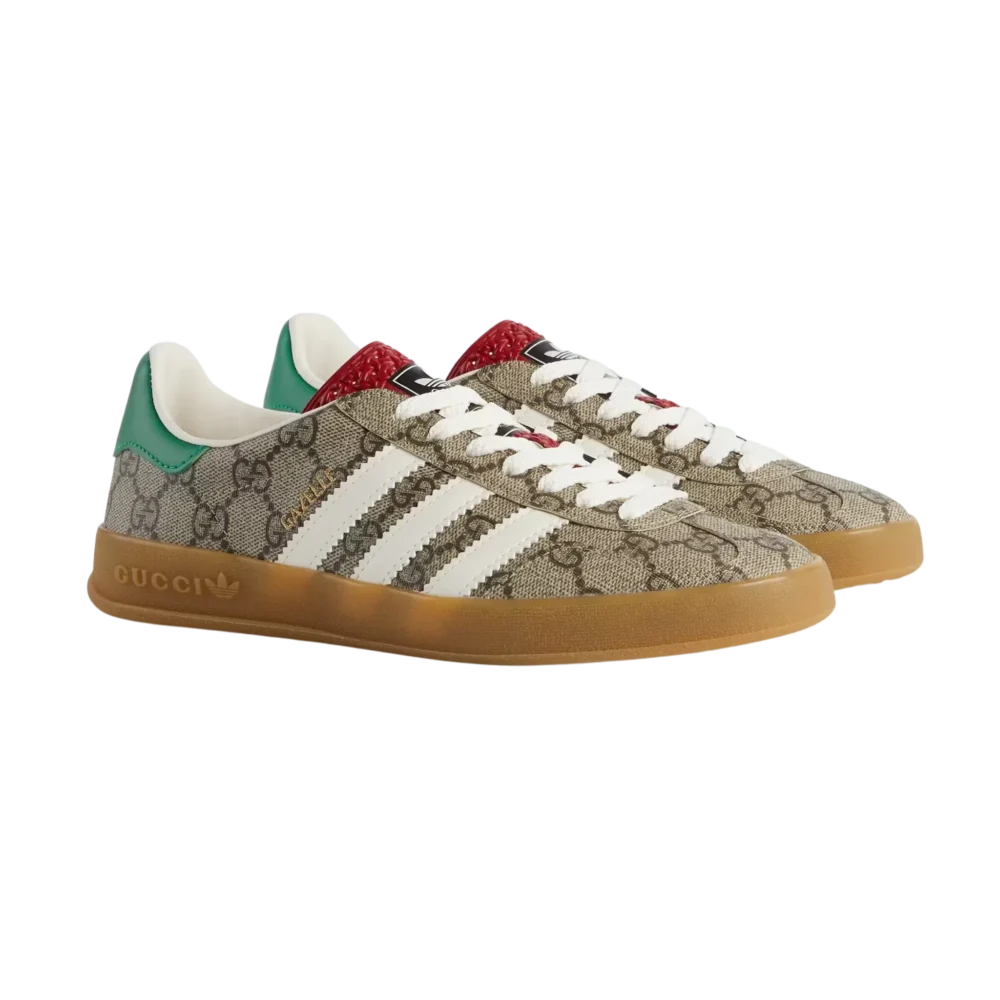 Adidas x Gucci Gazelle Beige GG Monogram