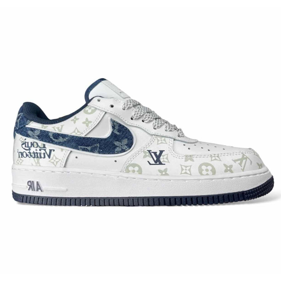 Louis Vuitton x Nike Air Force 1 07 Low White Blue