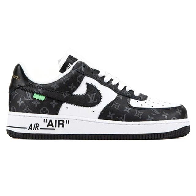Louis Vuitton x Nike Air Force 1 Low Virgil Abloh  Black White Monogram