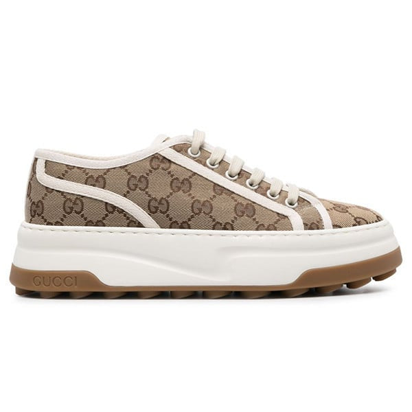 Mens Gucci GG Canvas Panelled Sneakers