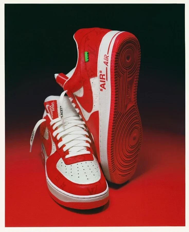 Louis Vuitton x Nike Air Force 1 Low By Virgil Abloh White/Red