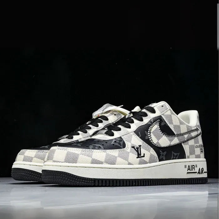 Louis Vuitton x Nike Air Force 1 Royal Black