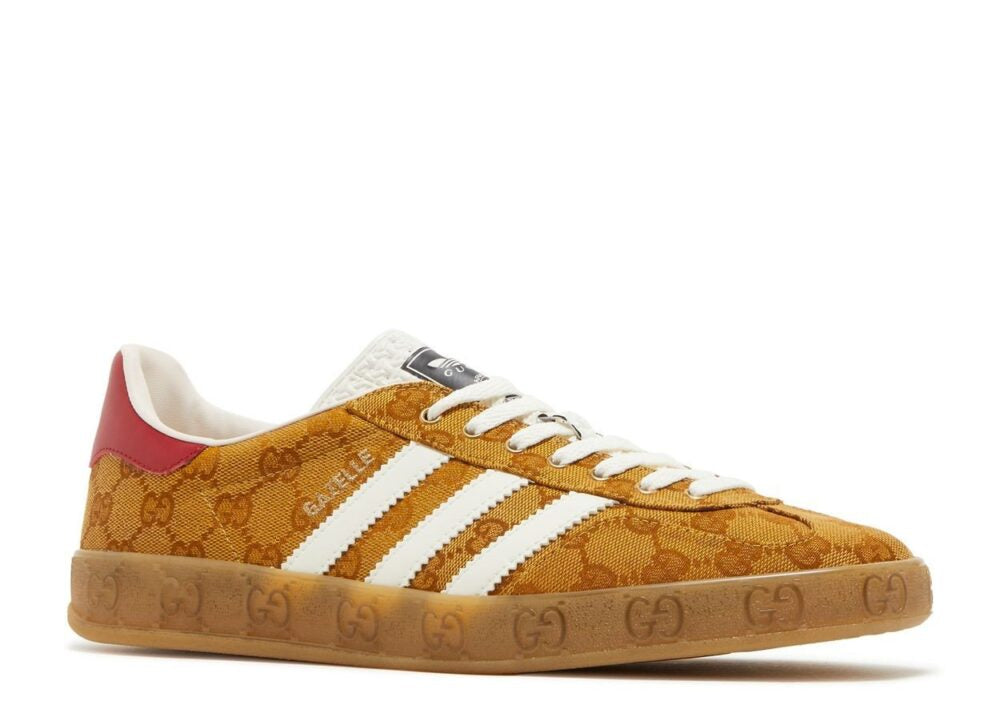 Adidas x Gucci Gazelle GG Monogram Beige Brown