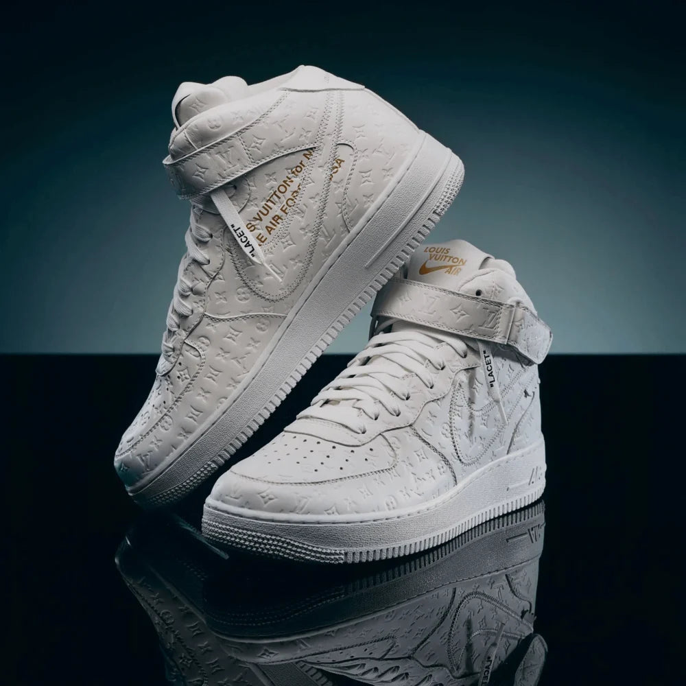 Louis Vuitton x Nike Air Force 1 Mid White