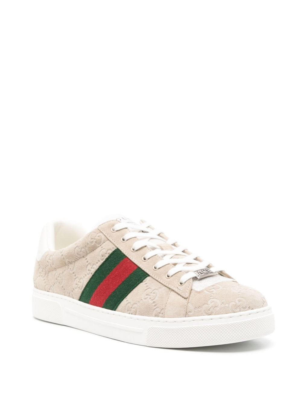 Mens Gucci Ace Web Sneakers