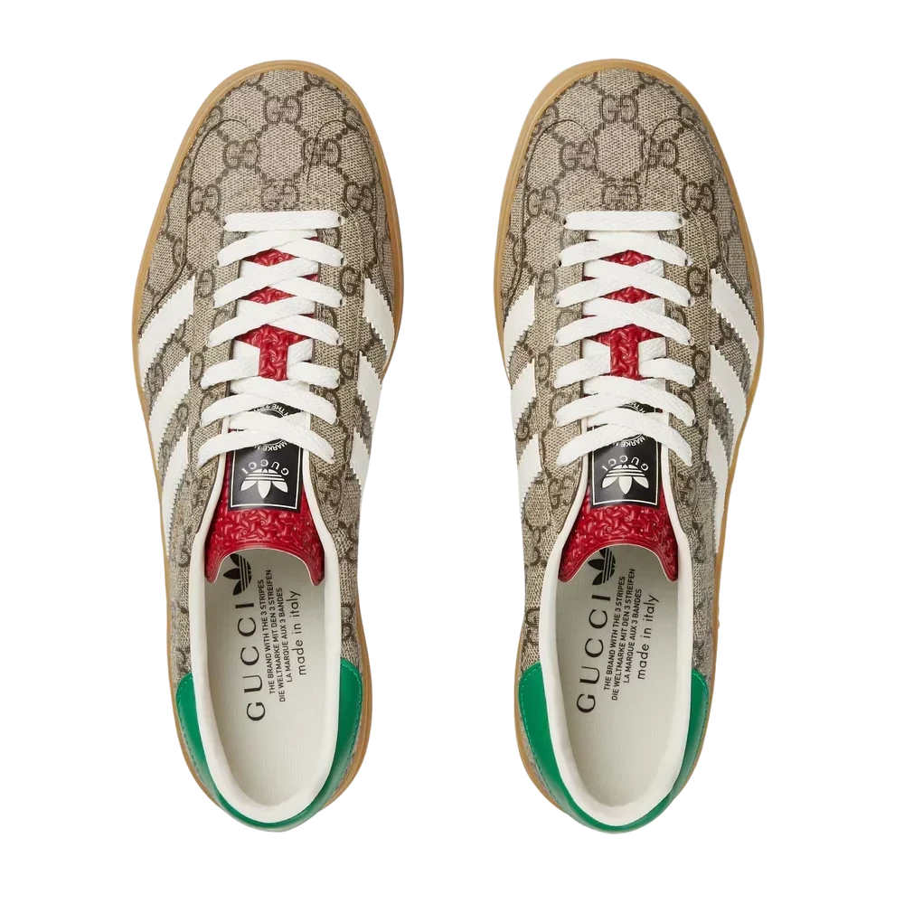 Adidas x Gucci Gazelle Beige GG Monogram