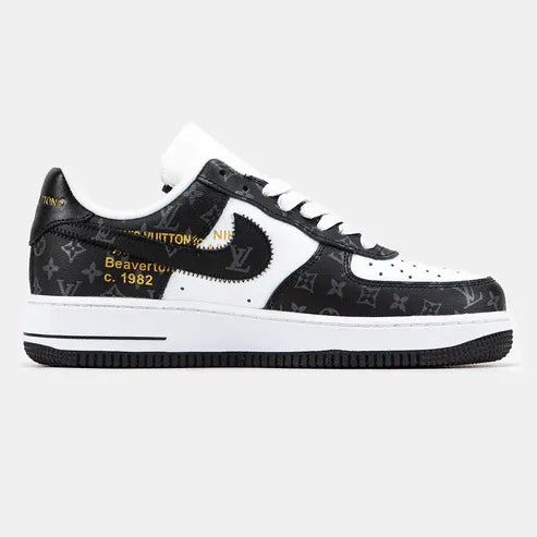 Louis Vuitton x Nike Air Force 1 Low Virgil Abloh  Black White Monogram