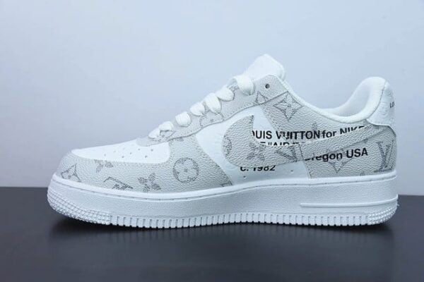 Louis Vuitton x Nike Air Force 1 Low By Virgil Abloh White Gray