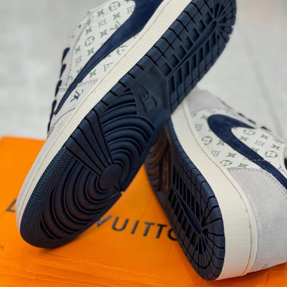 Louis Vuitton x Nike Air Jordan 1 Low Tricolor Monogram (Custom)