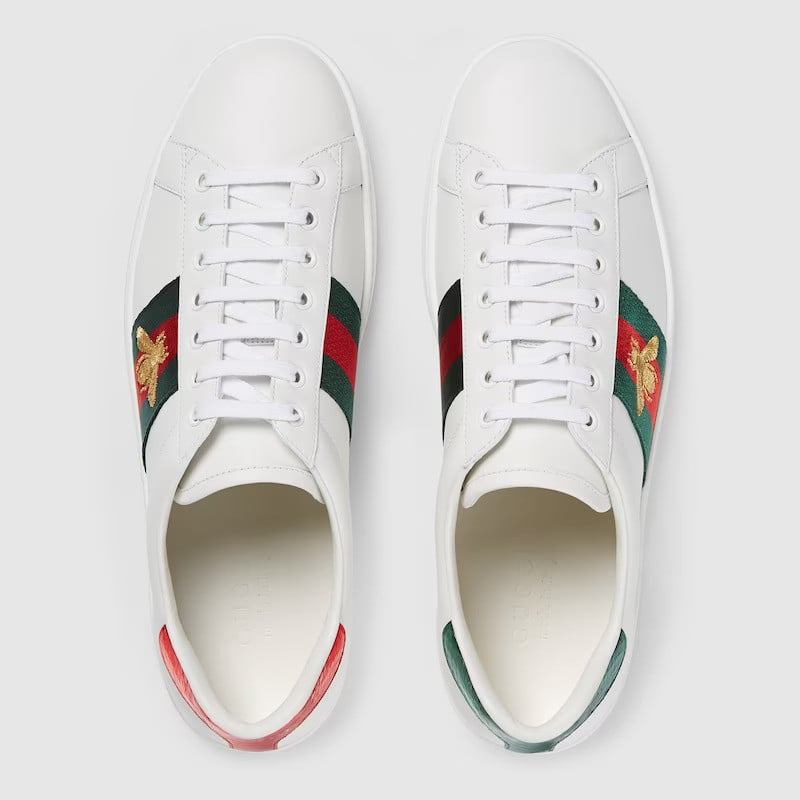 Mens Gucci Ace Sneaker With Embroidery